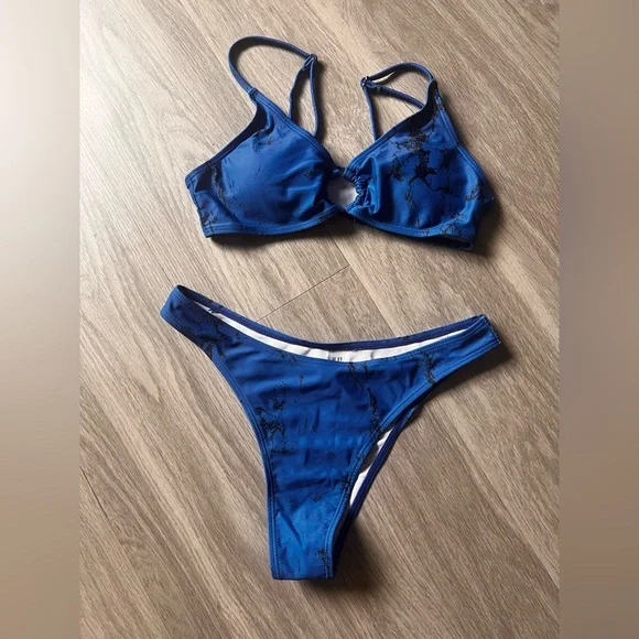SHEIN Blue Bikini Set - Picture 6 of 7